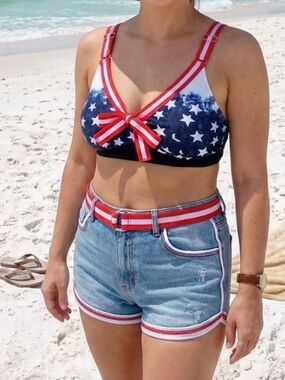 Stars & Stripes Bikini Top.